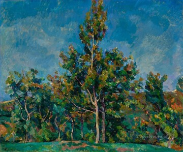  Petrovich Oil Painting - TREE AGAINST THE SKY Petr Petrovich Konchalovsky woods trees landscape